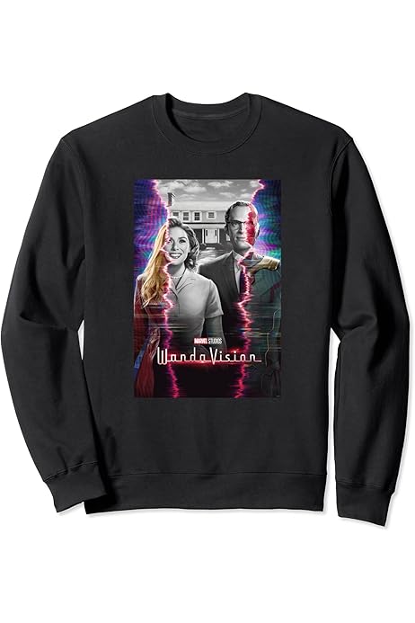 Amazon.com: Marvel WandaVision Wanda \u0026 Vision Series Poster Premium T-Shirt  : Clothing, Shoes \u0026 Jewelry