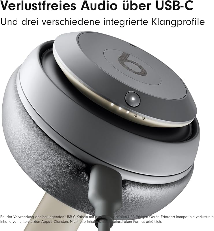 Studio Pro – Komplett Kabellose Bluetooth Noise Cancelling Kopfhörer – Personalisiertes 3D Audio, Apple & Android Kompatibilität – Sandgrau