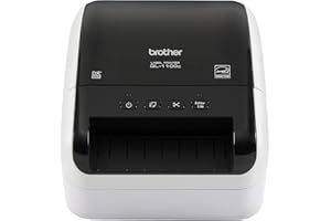 Brother QL-1100c Wide Format Label Printer, Shipping & Postage Labels 4” x 6”, Barcode & QR Code, High Speed, Direct Thermal Printing, Compact, uses DK Drop-in Label Rolls, USB Connectivity
