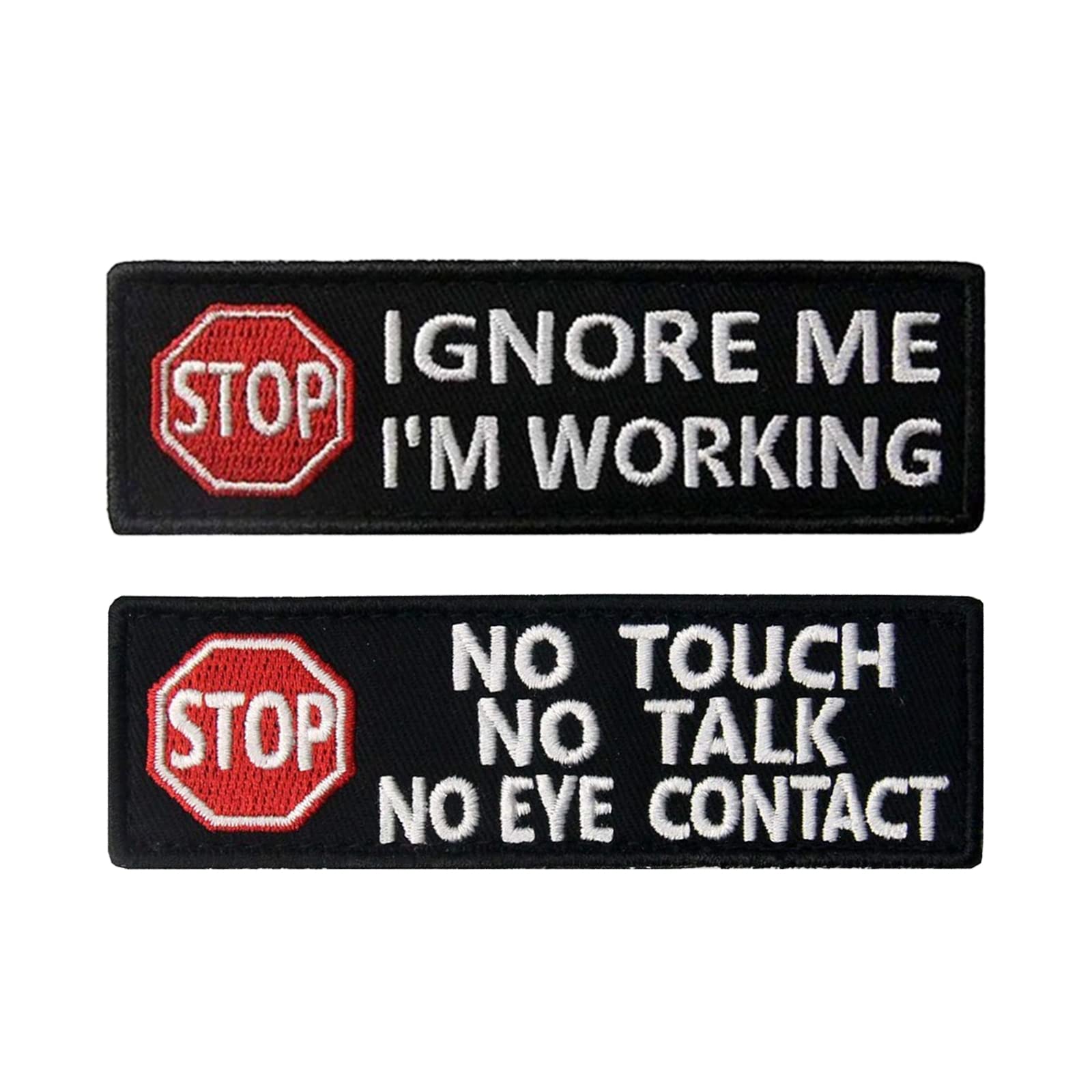 Dog Embroidered Tactical Patches for Dog Harness, Badge in Training, Warning Vests/Harnesses, Embroidered Patch, Embroidered Emblem Embroidered Service Dog Patch Service Dog Military Patch, Pack of 2