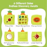 Hahaland Silicone Baby Tissue Box Toy 6-12 Months 6-IN-1 Montessori view 3