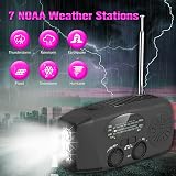 SOLARBABY Wind Up Solar Radio Emergency AM/FM USB Charger LED Light view 6