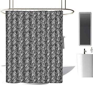 Amazon Com Timbeve Hotel Grade Shower Curtain Abstract Monochrome
