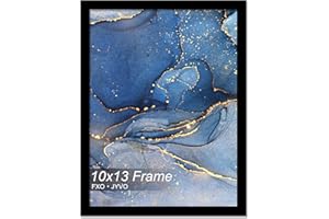 Fxojyvo 10x13 Picture Frame, Black Frame for 10 x 13 Inch Picture Poster Photo, Light Weight and High Transparent 10 by 13 Frame for Wall - 1 Pack/Black/10 x13