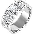 0.30 Carat Round Diamond Wedding Band Ring in 10K Gold (I1-I2 Clarity)