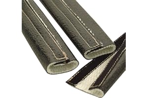 Design Engineering 010478 Fire Wrap 3000 1" x 24" Heat Protection Sleeve for Wires, Hoses, etc. (with Hook and Loop Closure)