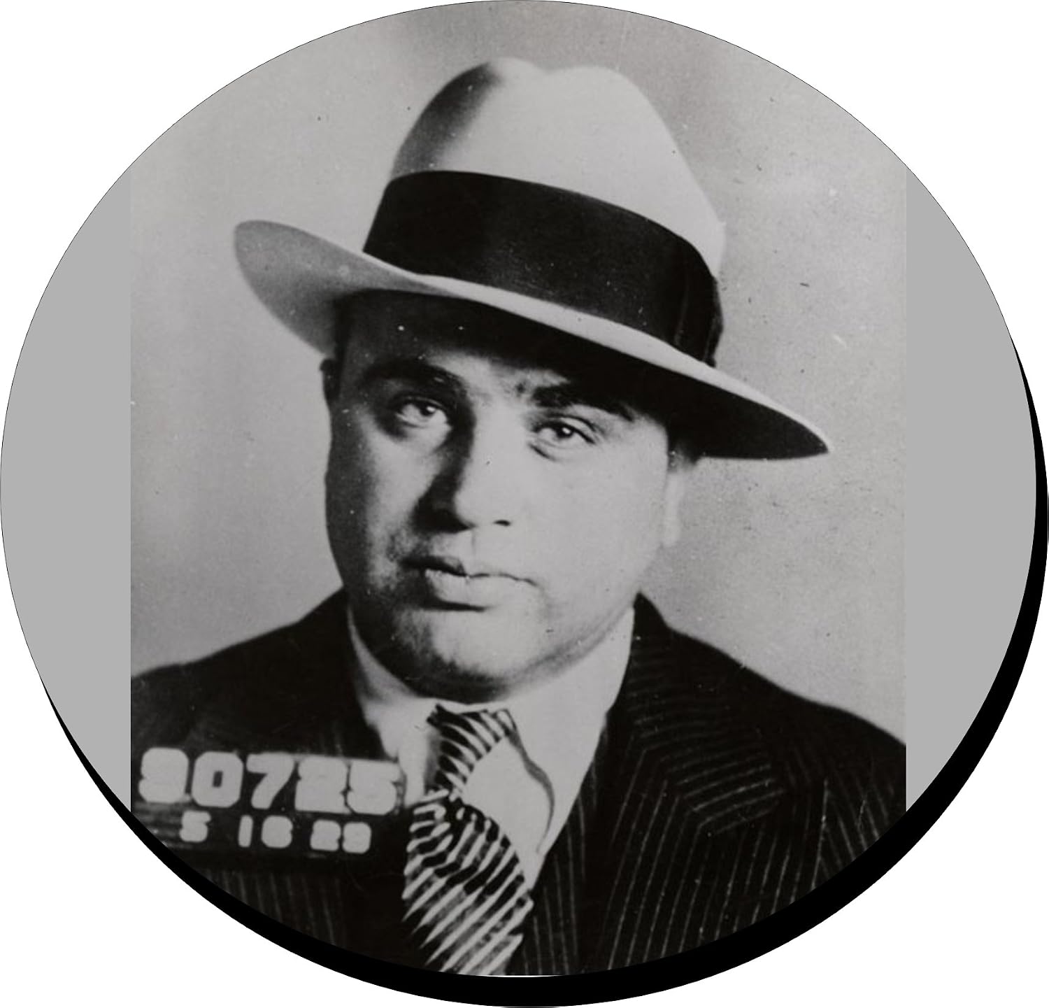 Amazon.com: One (3") Diameter Cloth Patch Al Capone with Permanent Adhesive Can Be Ironed On Or Sewn Works On All Clothing: Arts, Crafts & Sewing