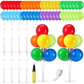 Viorawhite 8 Set Balloon Centerpieces for Table Stand, Colorful | Balloon Centerpiece Stand Kit for Birthday Party Baby Shower Wedding Graduation, Easy to Assemble, Durable, Include Air Pump