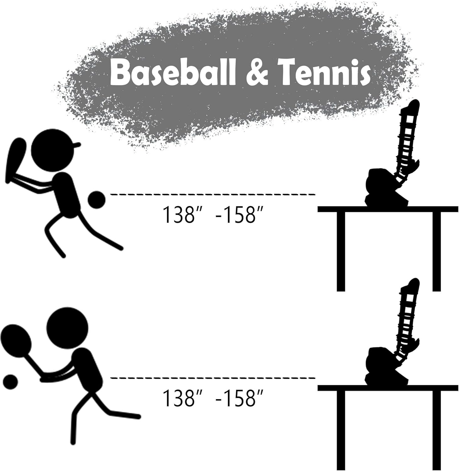 Ball Pitching Game Machines – Baseball & Tennis Training for Kids – Active Outdoor Sports Gaming Toys Trainer for Learning, Early Development for Toddlers, Children 3, 4, 5, 6, 7 Year Old: Toys & Games