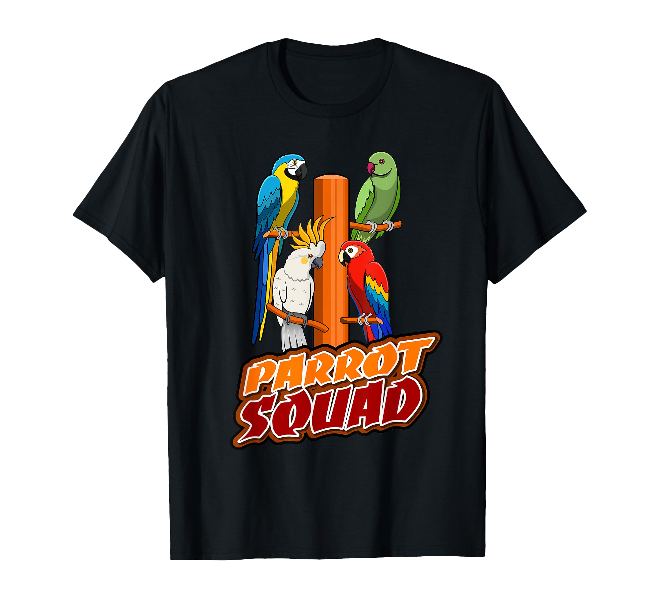 Parrot Squad Birds Exotic Animals T-Shirt