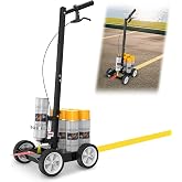 QWUIU Striping Line Marking Machine, Parking Lot Striping Machine, Compatible with Professional Inverted Striping Spray Paint, Line Striper Machine for Marking Line,Black