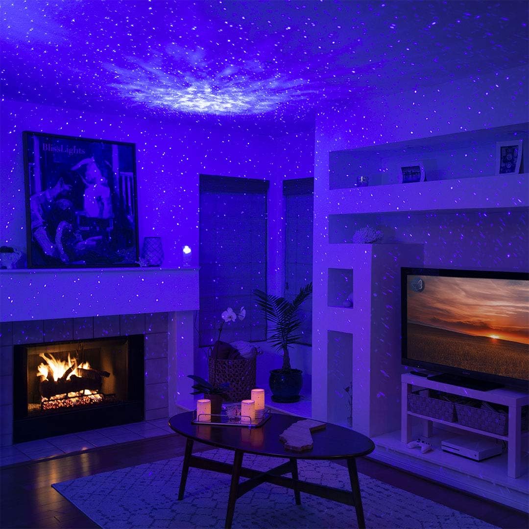 BlissLights Sky Lite - Laser Star Projector with LED Nebula Galaxy for Room Decor, Home Theater Lighting, or Bedroom Night Light Mood Ambiance - Blue Cobalt: Home Improvement