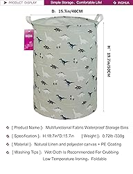 INGHUA Laundry Hamper Large Canvas Fabric