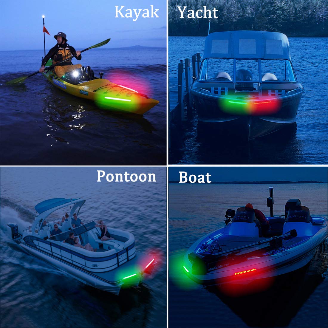 IP67 Waterproof for Pontoon Boat Dinghy Kayak Yacht Bass Boat Boat Red