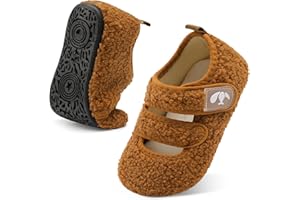 FEETCITY Toddler House Slippers - Boys & Girls Winter Kids Indoor Home Shoes - Warm Socks