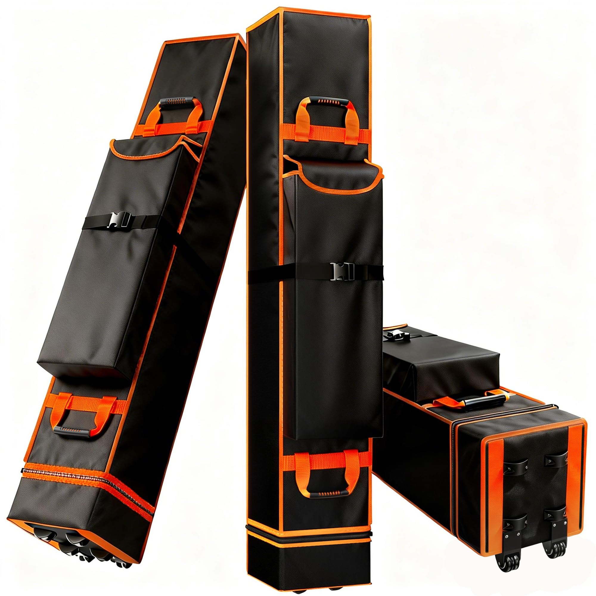 Photo 1 of 10 x 10 x 62 inch Canopy Tent Storage Bag Replacement with Roller Wheels & Handles, 800D Waterproof Large Heavy Duty Pop Up Canopy Storage Bags Wheeled