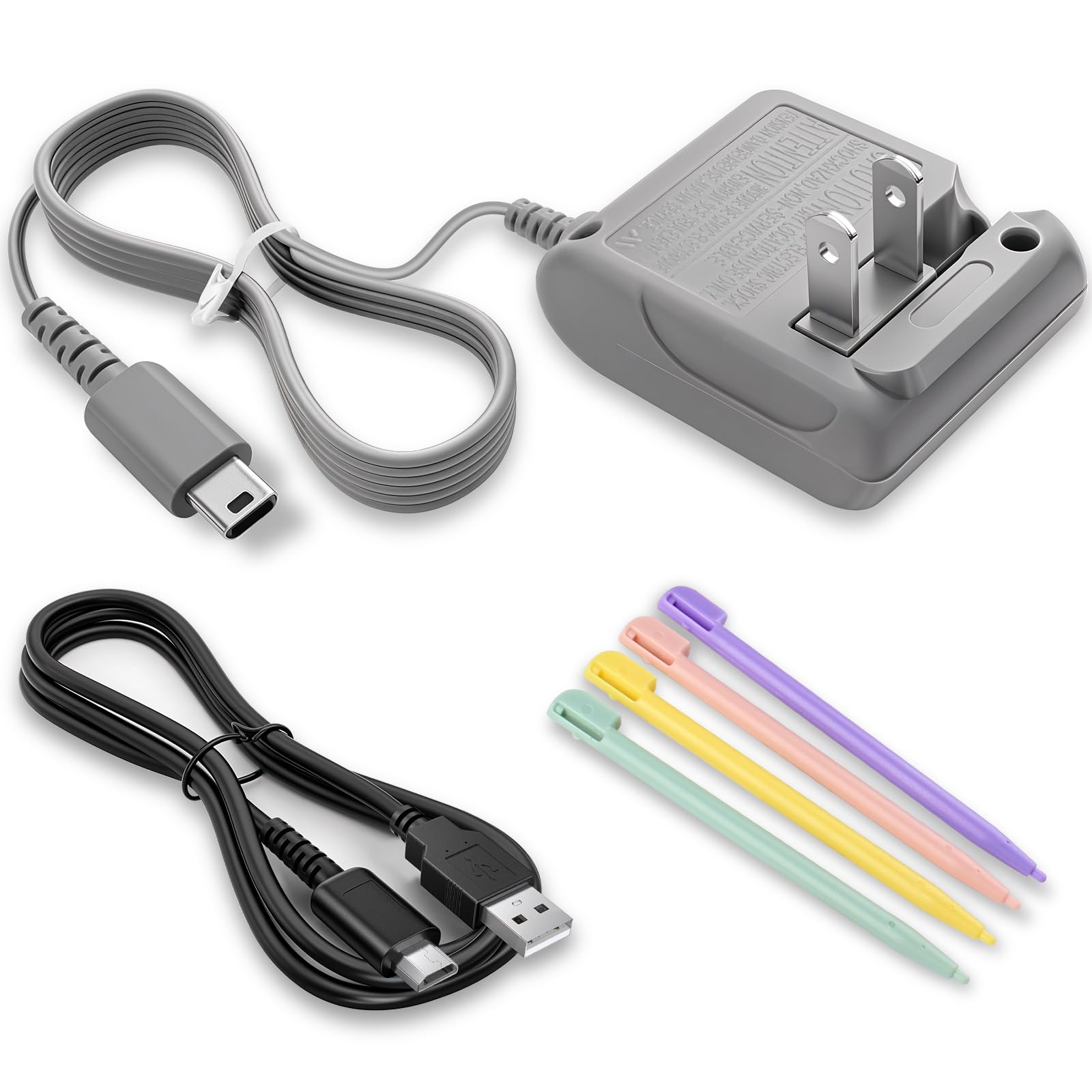 Vranzoral DS Lite Charger Kit, Charger Adapter for Nintendo DS Lite，100-240V Wall Charger for ds lite Charger