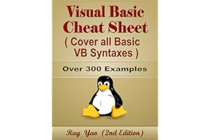 Visual Basic Cheat Sheet, Syntax Table & Chart, Complete Reference Guide by Examples: Visual Basic Language Syntax Book, Cove