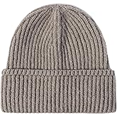 Gossifan Mens Beanie Winter Hats Unisex Soft Warm Stylish Knited Cuffed Skull Cap