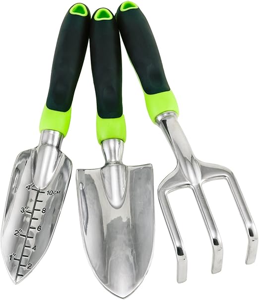 Jardinería Tool Set – 3 pieza kit de huerto urbano con mango de ...