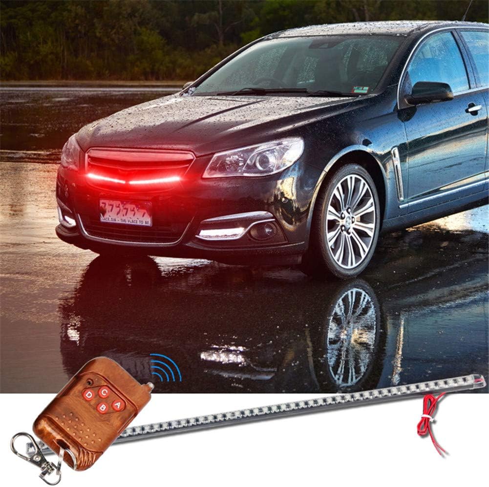 Clidr 7-Color RGB 48-LED Knight Night Rider LED Strip Scanner Lighting Bars Remote Atmosphere Decorative Lamp Warning Signal light (7-RGB)