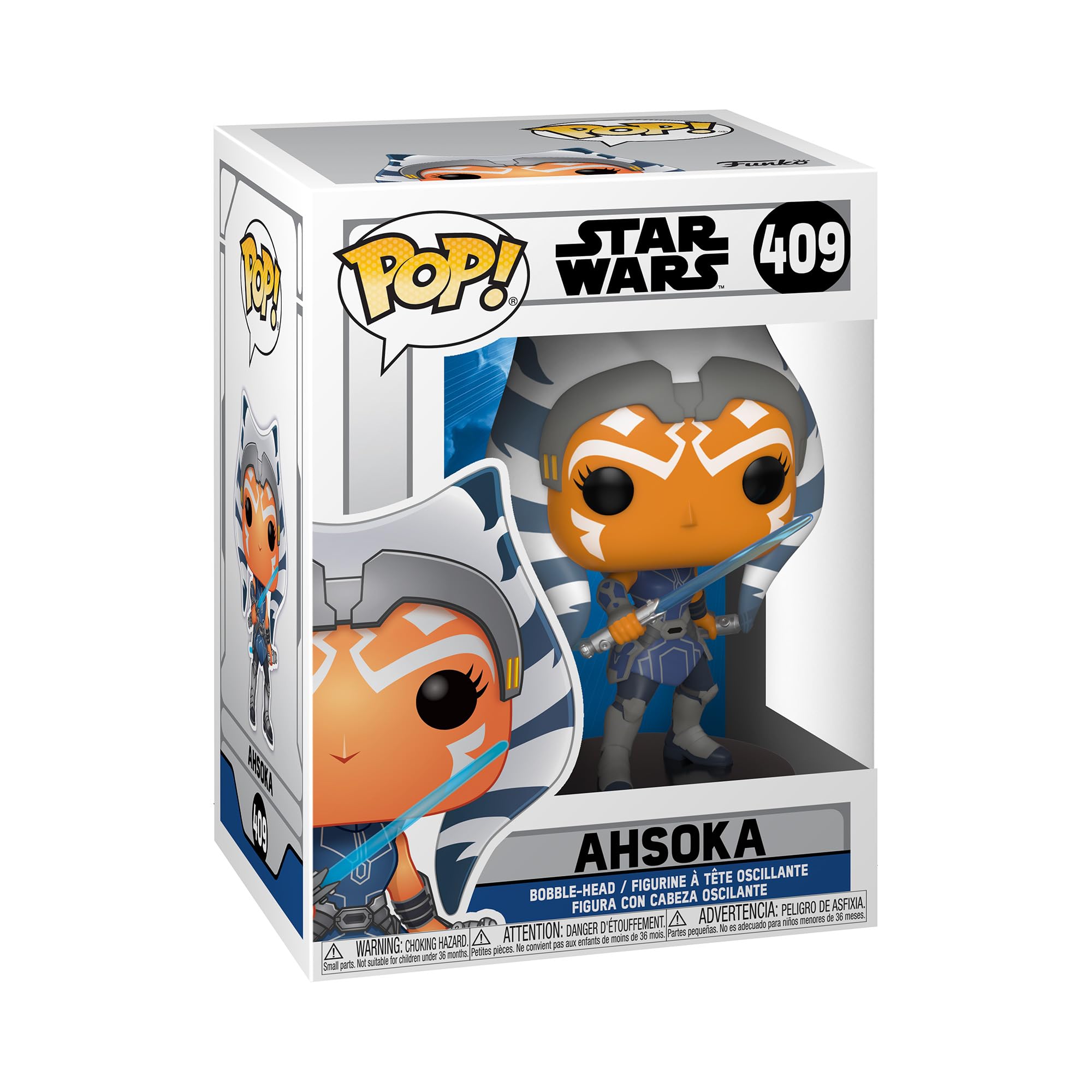 Funko POP! Star Wars: Clone Wars - Ahsoka Tano - Collectable Vinyl Figure - Gift Idea - Official Merchandise - Toys for Kids & Adults - TV Fans - Model Figure for Collectors and Display