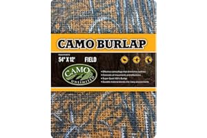 CamoSystems Heavy Duty Burlap Camouflage Hunting Net, 4.5 x 12 FT