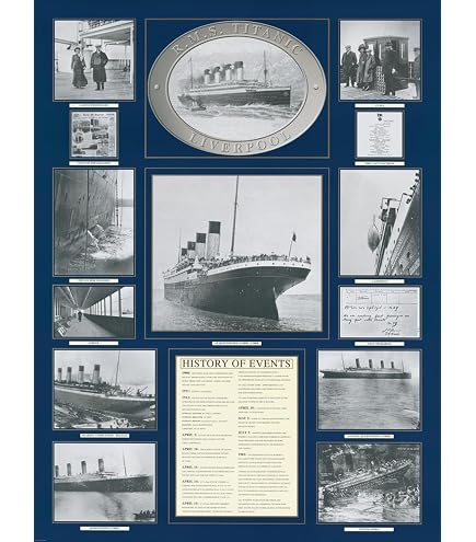 Amazon.com: Posterazzi Replica of Titanic Passenger Ticket Poster