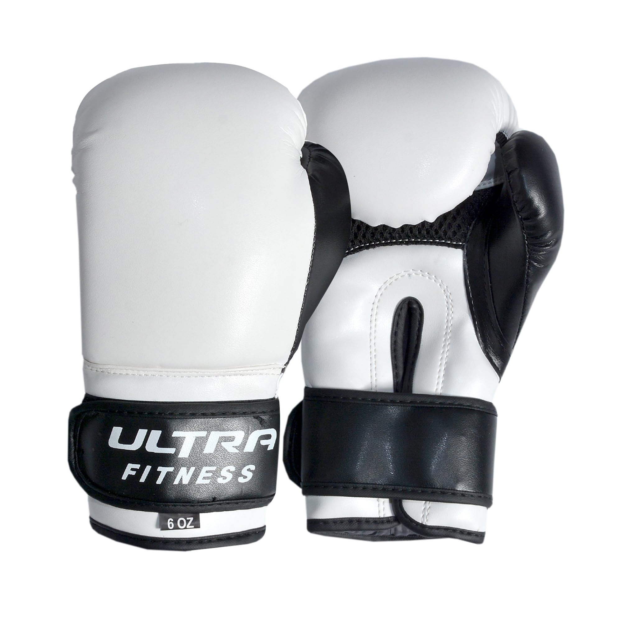 ULTRA FITNESS Kids Boxing Gloves 6oz for Boys & Girls - Junior Training Sparring Gloves for Punch Bag, MMA, Muay Thai & Kickboxing - Durable Rex Leather Youth Boxing Mitts