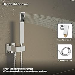 Sarlai Shower Faucet Set Bathroom Square Rainfall