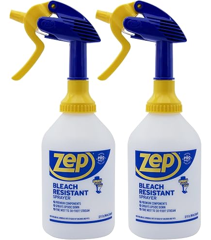 Zep Professional Spray Bottle – 48oz Large Empty Chemical Sprayer With Ergonomic Handle