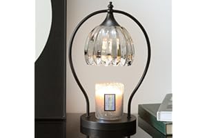 GOODBUY Candle Warmer Lamp with Timer, Vintage Black Wax Melt Warmer Lamp Electric Dimmable Candle Warmer, House Warming Gifts Home Decor for Living Room Bedroom Office, Birthday Gifts for Mom, Women & Men