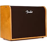 Fender Acoustic Guitar Amp, 100 Watts, with 2-Year Warranty Bluetooth Speaker, 8 Inch Full-range Speaker, 14Hx18.5Wx9.25D inches, Wood, Natural Blonde