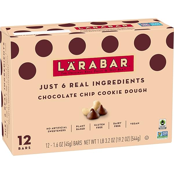 LARABAR CHOCOLATE CHIP COOKIE DOUGH, FRUIT AND NUT...