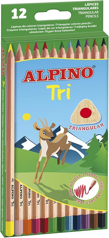 Alpino 128 - Pack de 12 lápices, multicolor: Amazon.es: Oficina y papelería