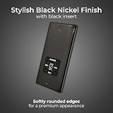 BG Electrical Nexus Metal Shaver Socket Black Nickel 115V/240V 2-Pin Bathroom view 2