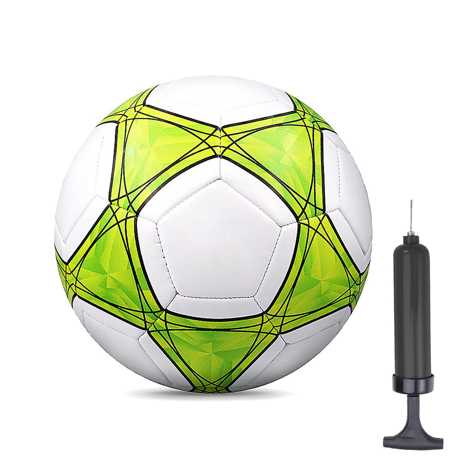 Photo 1 of AYANICA Soccer Ball Size 3,4,5 Soft PU for Practice Training Gift Boys Girls Come with Pump and Needle
