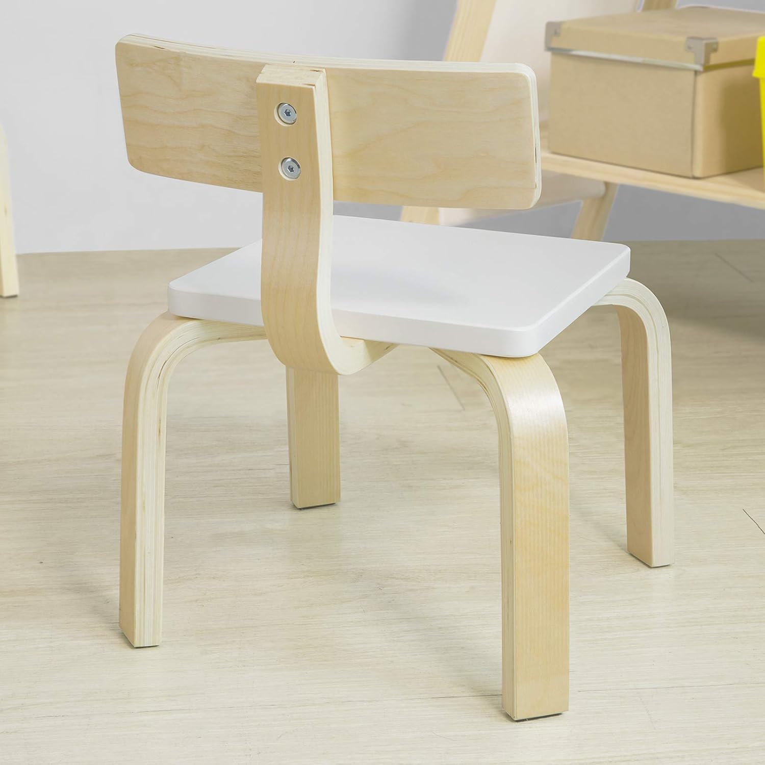 SoBuy KMB29-W Kinderstuhl mit Rückenlehne Kinderzimmer Stuhl Kindermöbel Kindersitzmöbel - SoBuy ...