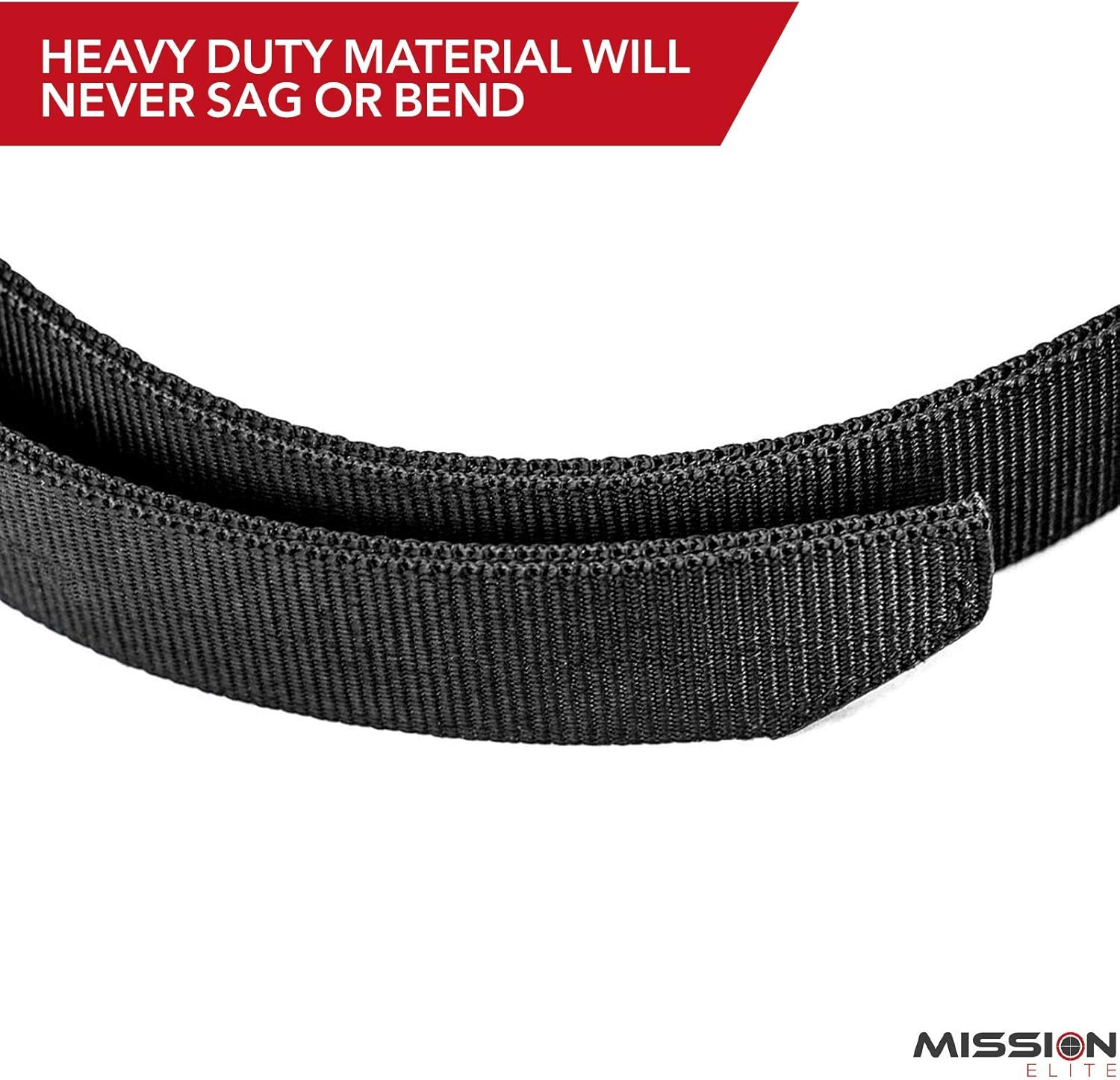 MISSION ELITE Tactical Belt - Heavy Duty EDC Gun Belts for Men - 2-Ply, 1.5 Inch Nylon Survival Belt : Clothing