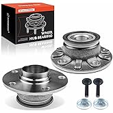 A-Premium 2 x Rear Wheel Bearing and Hub Assembly Compatible with Audi Volkswagen - 2006-2021 - A3, Beetle, E-Golf, Golf, Gol