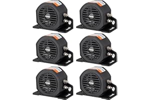 FARBIN Truck Back up Alarm 6Pcs 110dB 12V-48V DC Car Reverse Alarm Horn Heavy-Duty Backup Warning Reversing Warning Alarms Waterproof Back Up Beeper (HT)