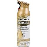 Rust-Oleum 245221 Universal All Surface Metallic Spray Paint, 11 oz, Pure Gold