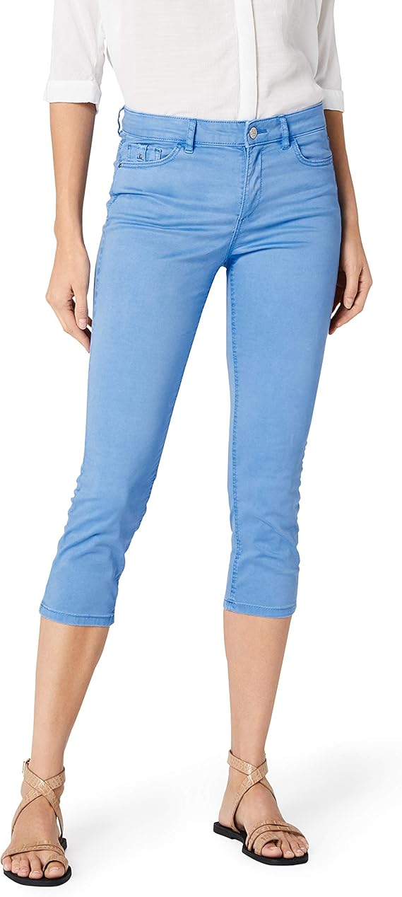 ESPRIT Damen Hose Baumwolle - Bequeme Capri-Hose Mit Stretch