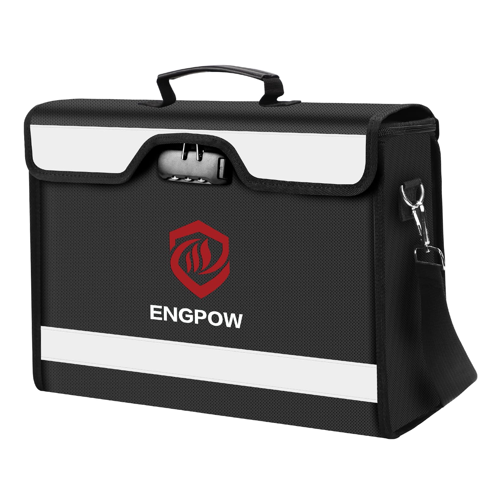 Fireproof Document Box Money Document Bag Fireproof and Waterproof Safe Bag Durable Storage Bag for Documents,Letter,Contract,Certificate,Money,Laptop Valuables (Lockable)