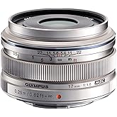 OM SYSTEM OLYMPUS M.Zuiko 17mm f1.8 (Silver) for OM SYSTEM OLYMPUS and Panasonic Micro 4/3 Cameras - International Version (N