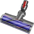 Upgrade Anti-Tangle Replacement Vacuum Head Compatible with Dyson V7 V8 V10 V11 V15 Cyclone Cordless Vacuum Cleaner, for Carpets, Rugs, Hardwood Floor, Motorhead Cleaner Head Brush Turbine Tool