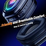 Ozeino Wireless Gaming Headset 2.4GHz 40H Battery PS5 PS4 PC USB-C view 6