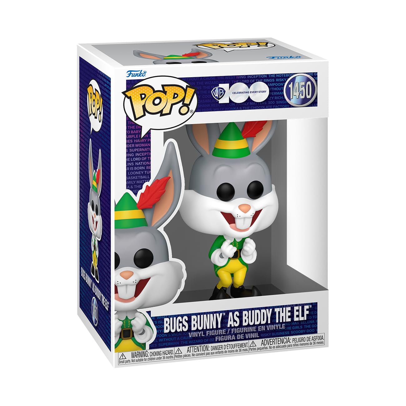 Funko Pop! Movies: WB100 - Bugs Bunny As Buddy - Warner Bros - Collectable Vinyl Figure - Gift Idea - Official Merchandise - Toys for Kids & Adults - Ad Icons Fans - Model Figure for Collectors