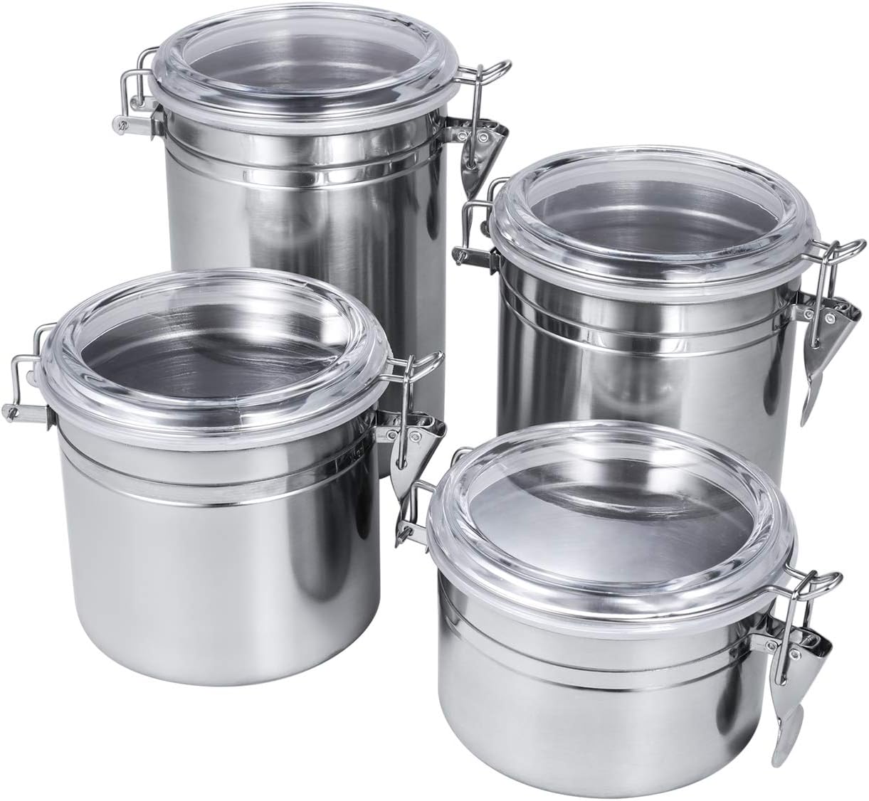 Juego de recipientes para la cocina, 4 recipientes de almacenamiento de