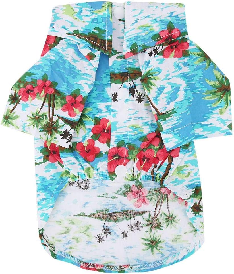 Pet Hawaiian Shirt Fashionable Breathable Dog Summer TShirt